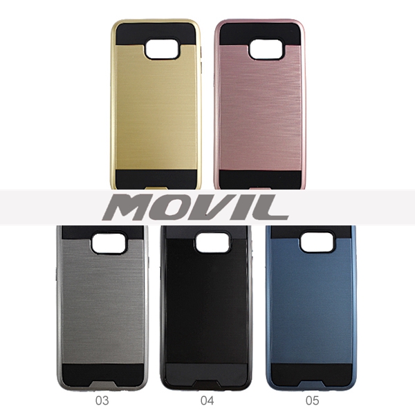 NP-2628 PU de TPU con ranura para tarjeta para Samsung Galaxy S6 Edge Plus-1